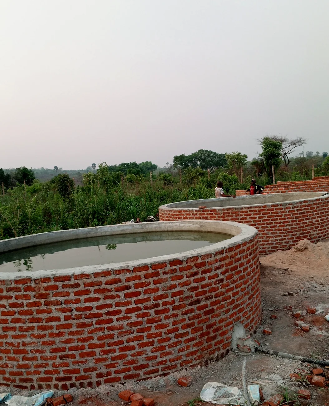 Lined processing tanks